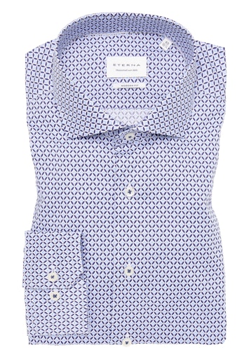 Hemden lange mouw blauw ETERNA