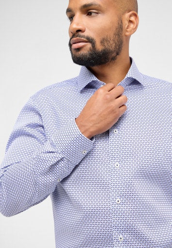 Hemden lange mouw blauw ETERNA