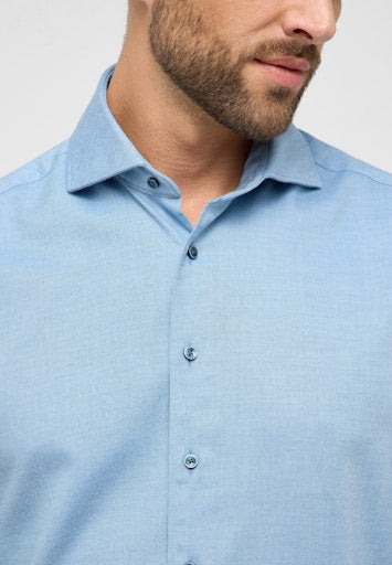 Hemden lange mouw blauw ETERNA