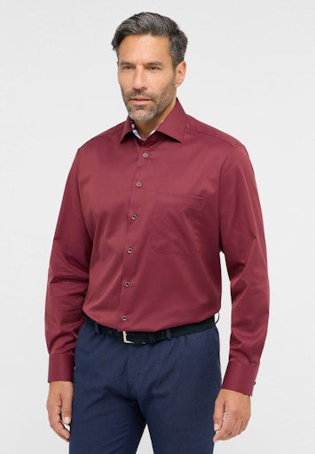 Hemden lange mouw rood ETERNA