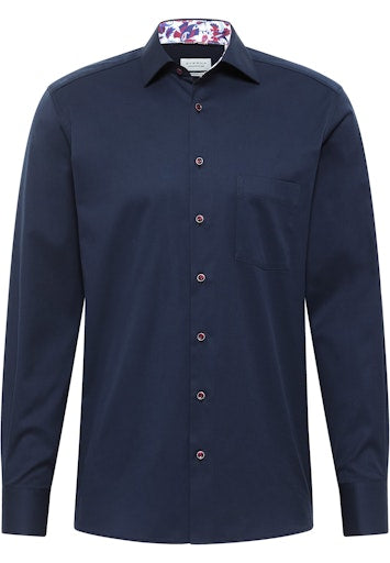 Hemden lange mouw blauw ETERNA