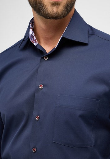 Hemden lange mouw blauw ETERNA