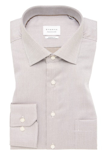Hemden lange mouw beige ETERNA