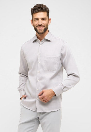 Hemden lange mouw beige ETERNA