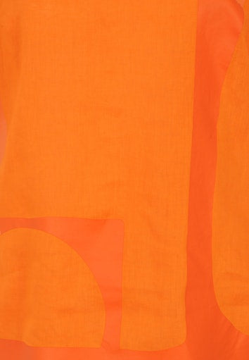 Blouses korte mouw oranje Doris Streich