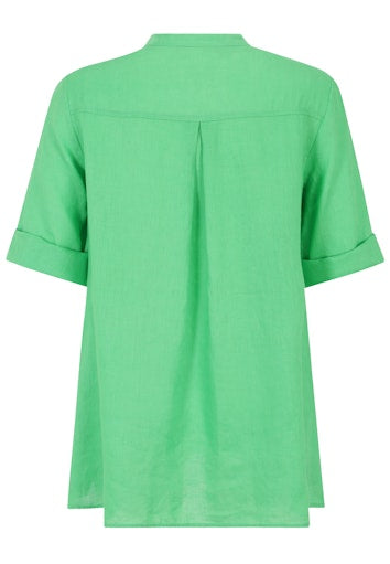 Blouses korte mouw groen Doris Streich