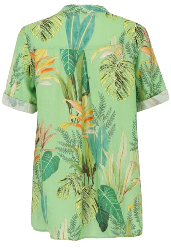 Blouses korte mouw groen Doris Streich