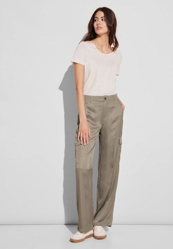 Broeken beige Street One