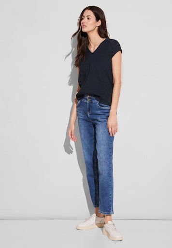 T-shirts korte mouw blauw Street One