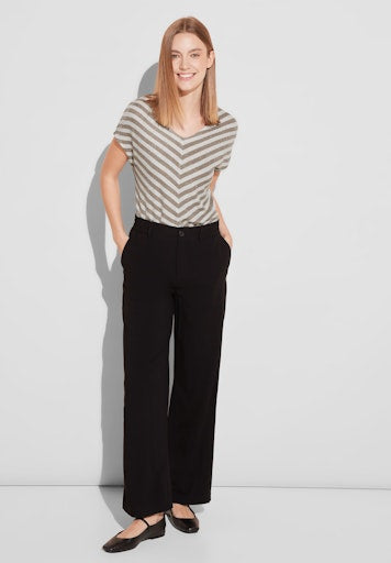 T-shirts korte mouw beige Street One