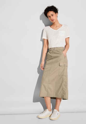 Rokken beige Street One