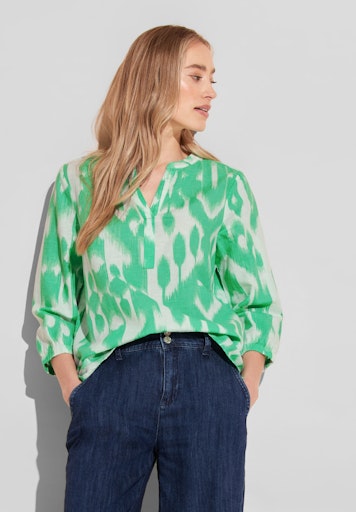 Blouses lange mouw groen Street One