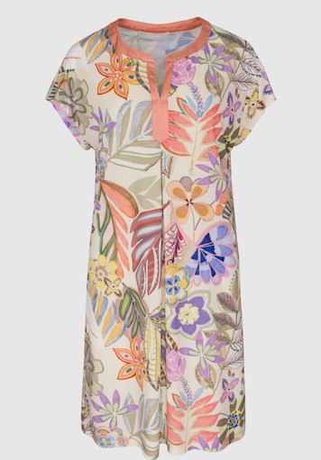 Jurken korte mouw multicolor Bianca