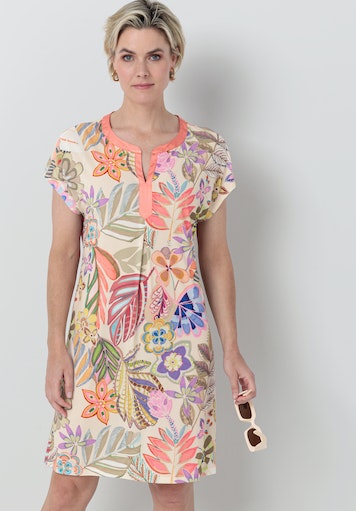 Jurken korte mouw multicolor Bianca