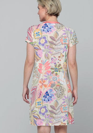 Jurken korte mouw multicolor Bianca