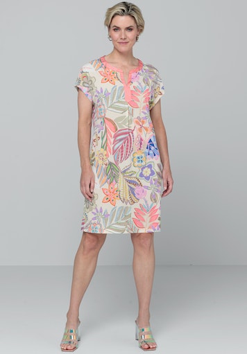 Jurken korte mouw multicolor Bianca