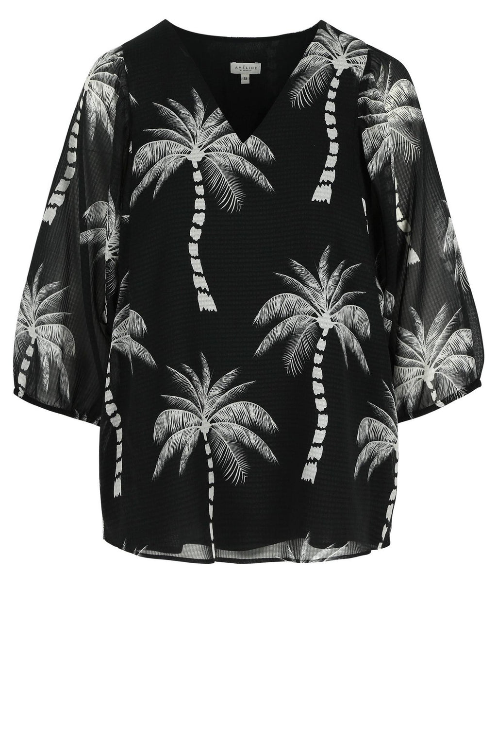 Blouses lange mouw zwart Améline