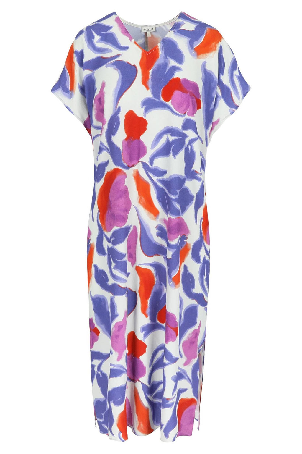 Jurken korte mouw multicolor Améline