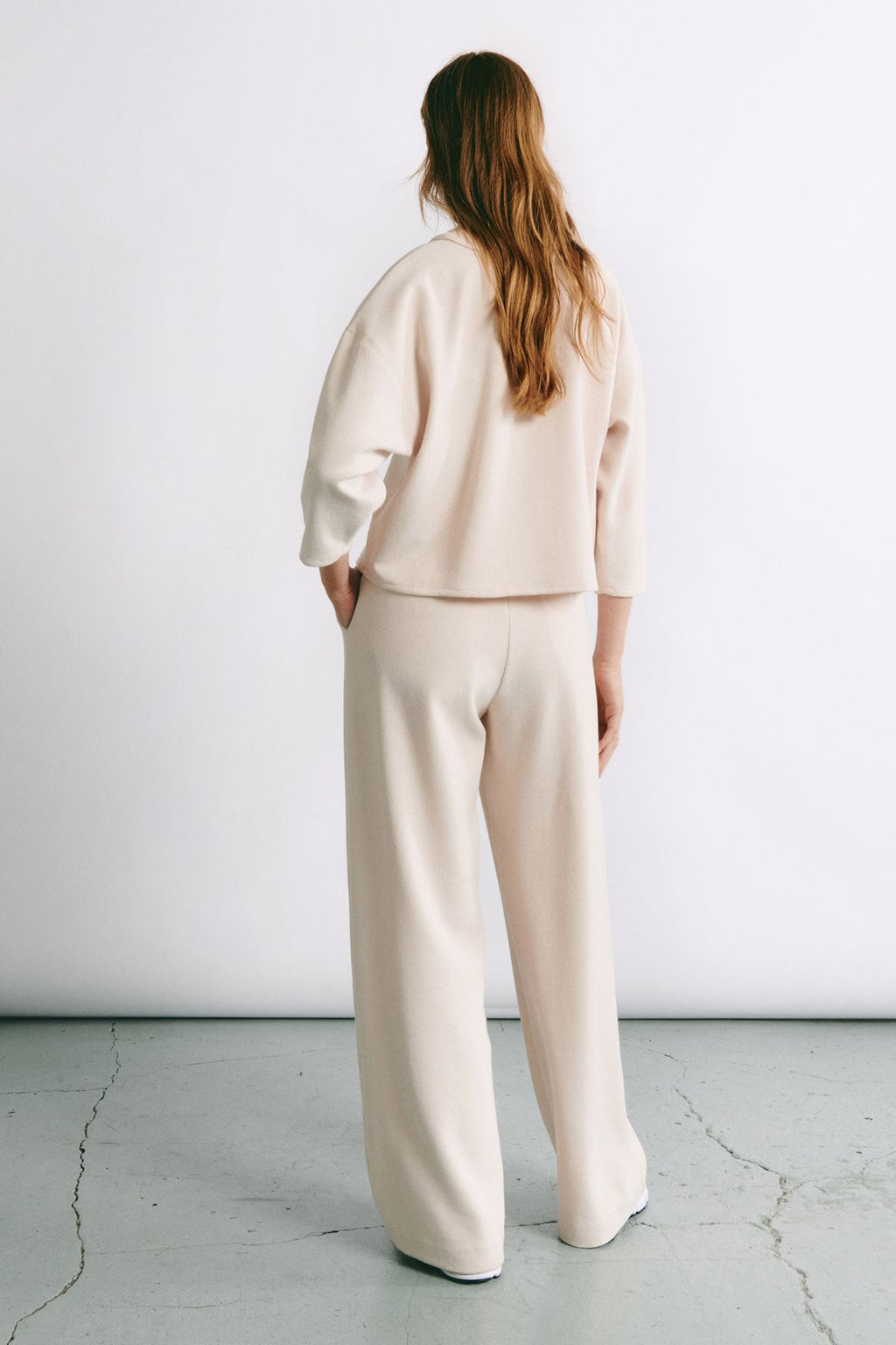 Blouses lange mouw beige Julia June