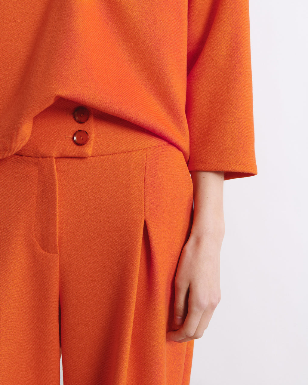 Blouses lange mouw oranje Julia June