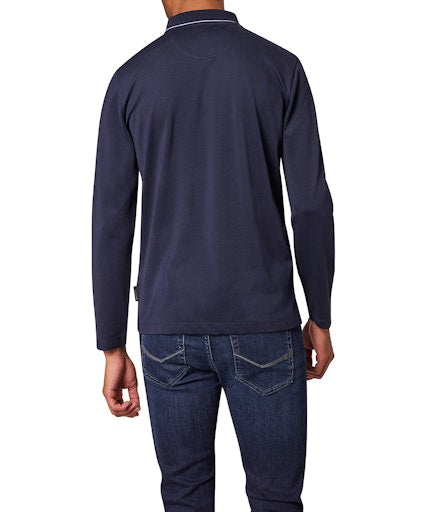 Polo's lange mouw navy Pierre Cardin
