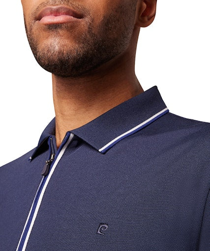 Polo's lange mouw navy Pierre Cardin