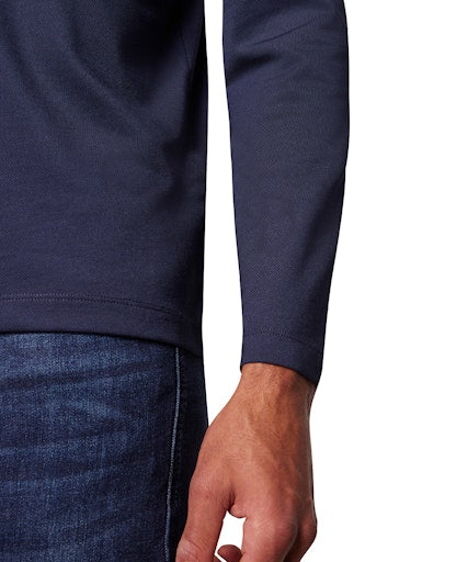 Polo's lange mouw navy Pierre Cardin