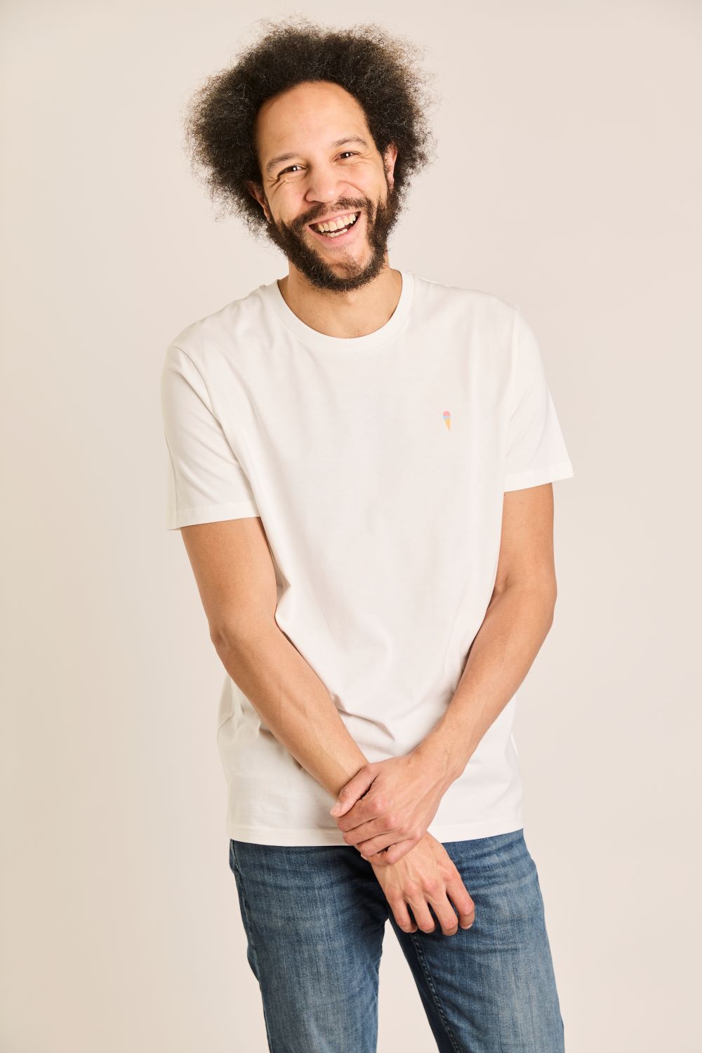 T-shirts korte mouw beige STRØM