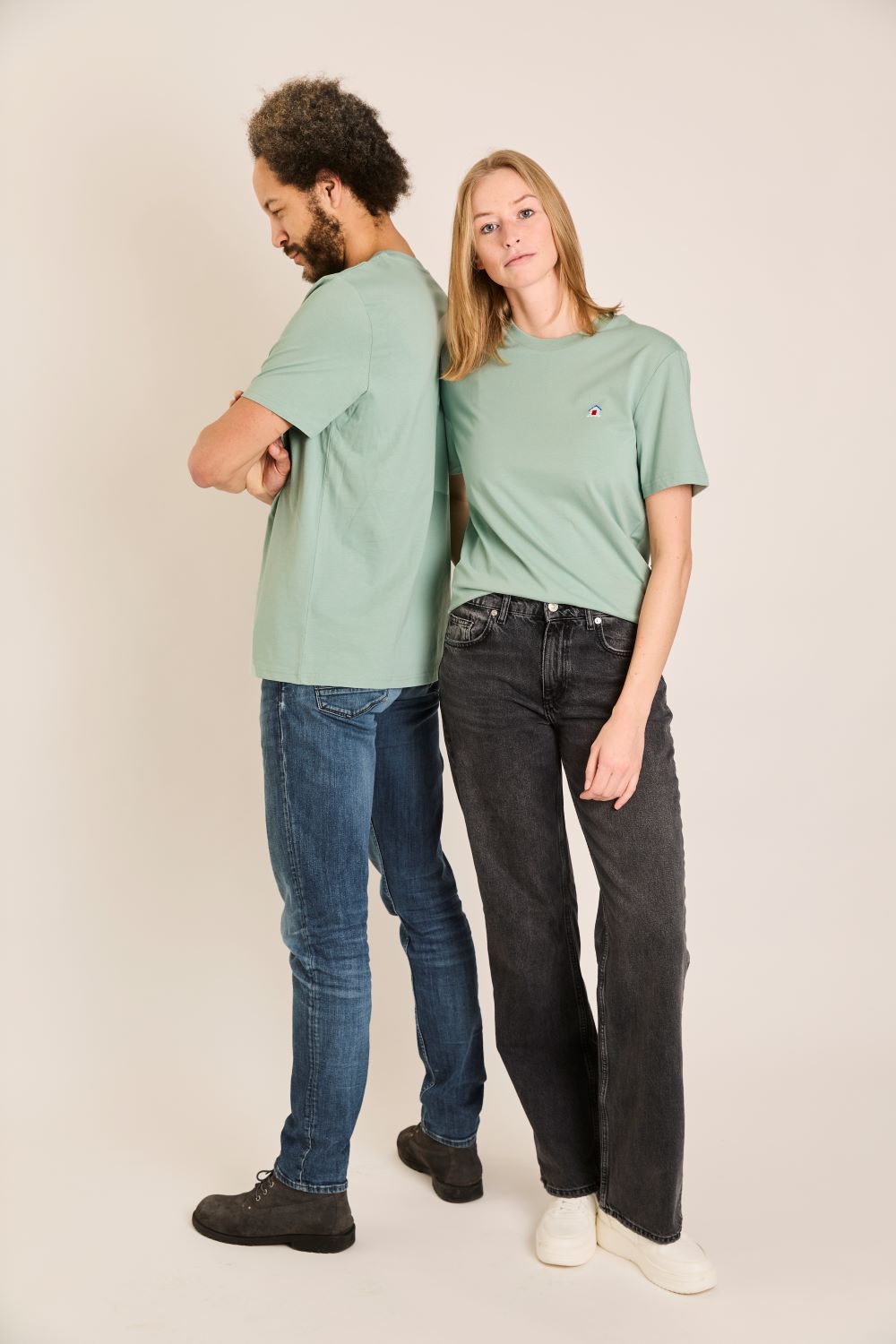 T-shirts korte mouw groen STRØM