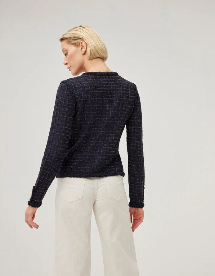 Cardigans navy Léo & Ugo