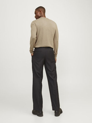 Polo's lange mouw beige JACK & JONES