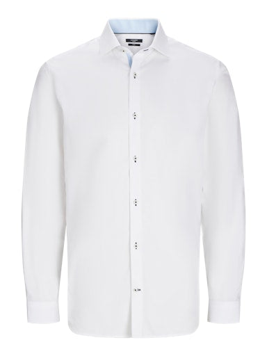 Hemden lange mouw wit JACK & JONES