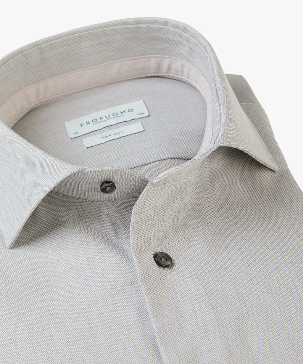 Hemden lange mouw groen Profuomo