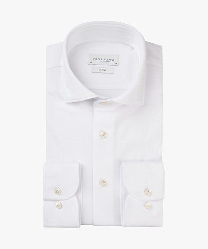 Hemden lange mouw wit Profuomo