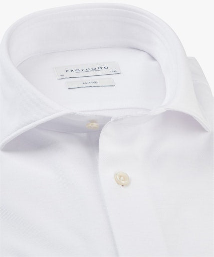 Hemden lange mouw wit Profuomo