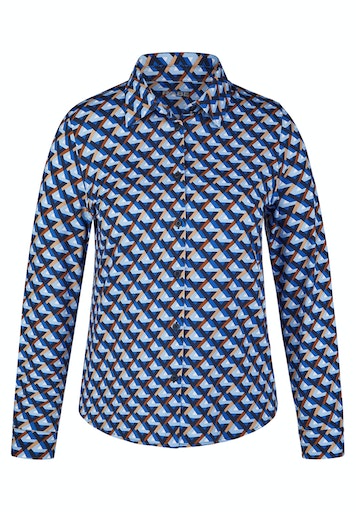 Blouses lange mouw navy Rabe