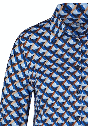 Blouses lange mouw navy Rabe