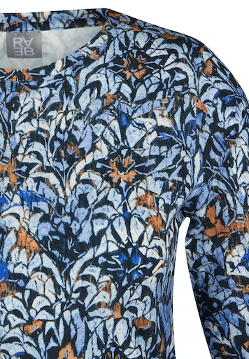 T-shirts lange mouw navy Rabe