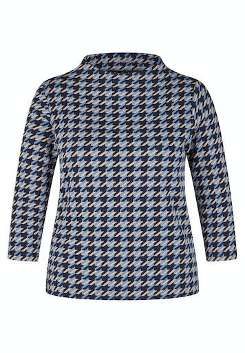 T-shirts lange mouw navy Rabe