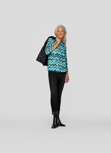 T-shirts lange mouw blauw Rabe