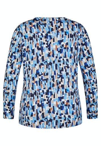 T-shirts lange mouw navy Rabe