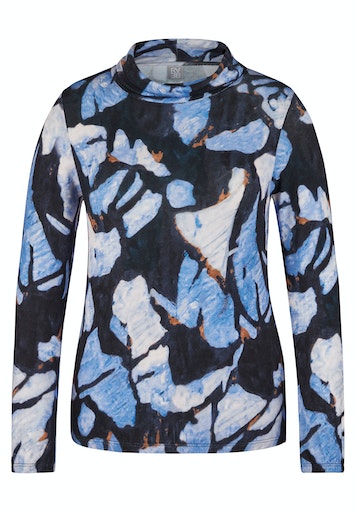 T-shirts lange mouw navy Rabe
