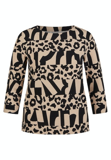 T-shirts lange mouw zwart Rabe