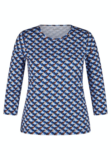 T-shirts lange mouw navy Rabe