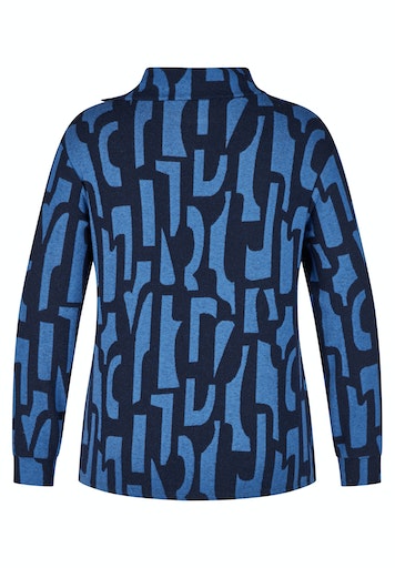 T-shirts lange mouw navy Rabe