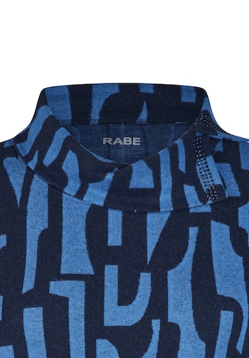 T-shirts lange mouw navy Rabe