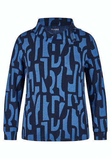 T-shirts lange mouw navy Rabe