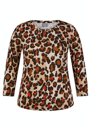 T-shirts lange mouw bruin Rabe