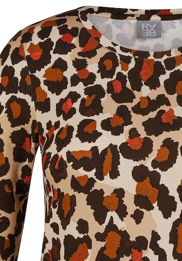 T-shirts lange mouw bruin Rabe