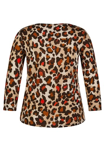 T-shirts lange mouw bruin Rabe